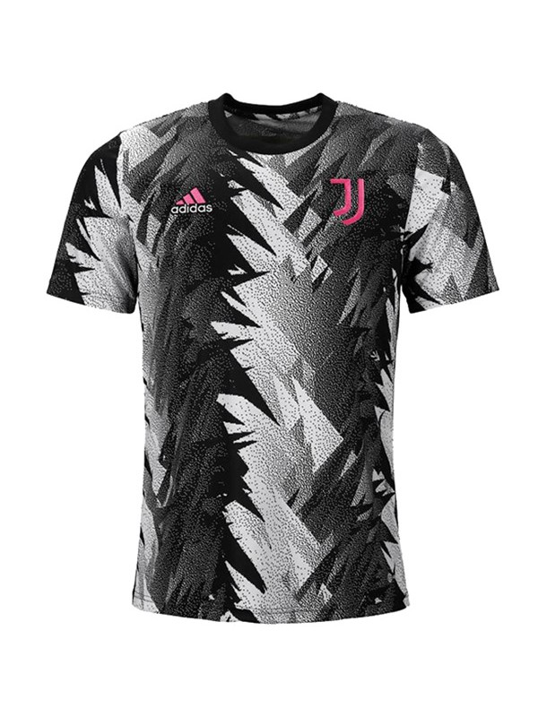 Juventus maillot d'entraînement d'avant-match uniforme de football hommes noir blanc sportswear football haut chemise 2023-2024